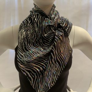 metallic-zebra-stripe-draped-scarf