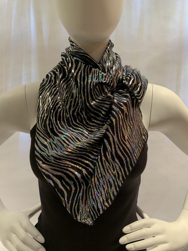 metallic-zebra-stripe-draped-scarf