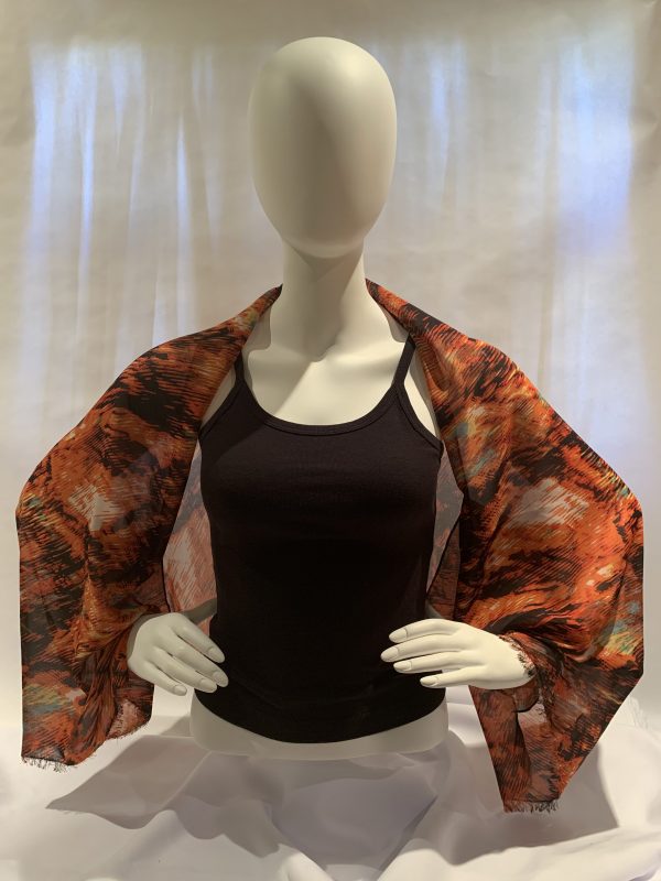 abstract-mixed-orange-splashes-bolero-jacket