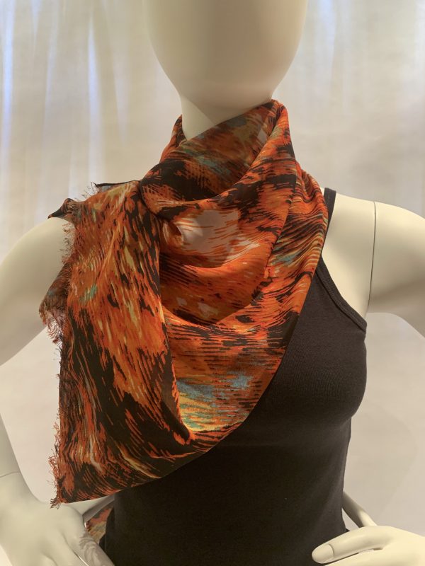 abstract-mixed-orange-splashes-draped-scarf