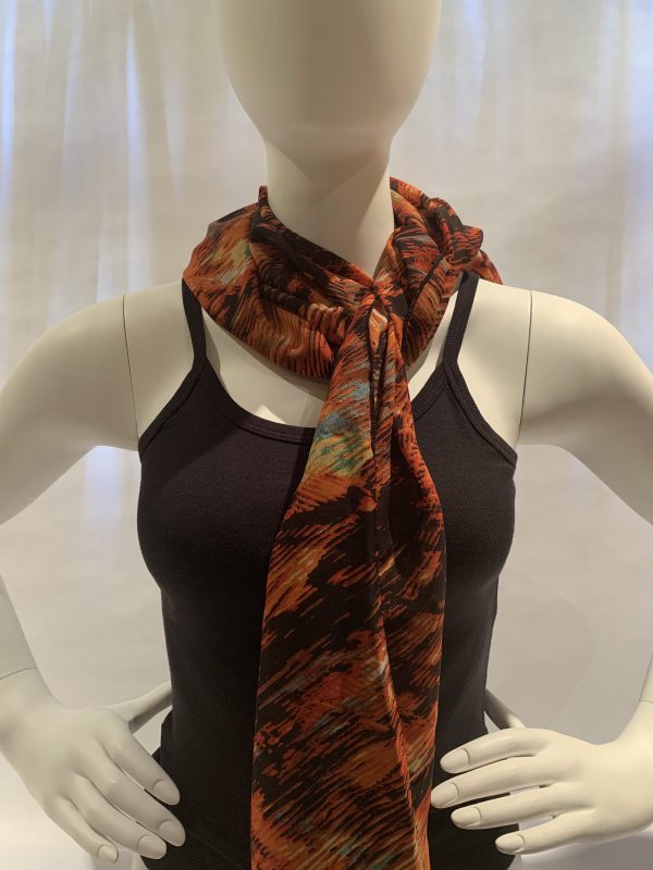 abstract-mixed-orange-splashes-tied-scarf