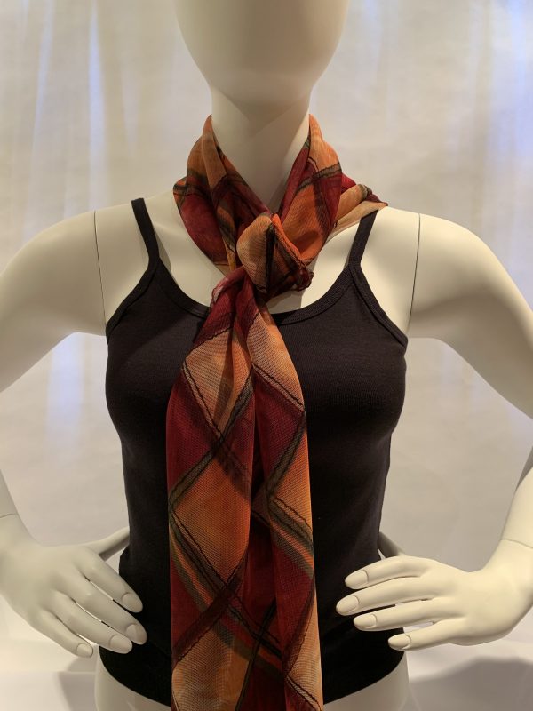 brown-orange-wine-checkered-print-tied-scarf