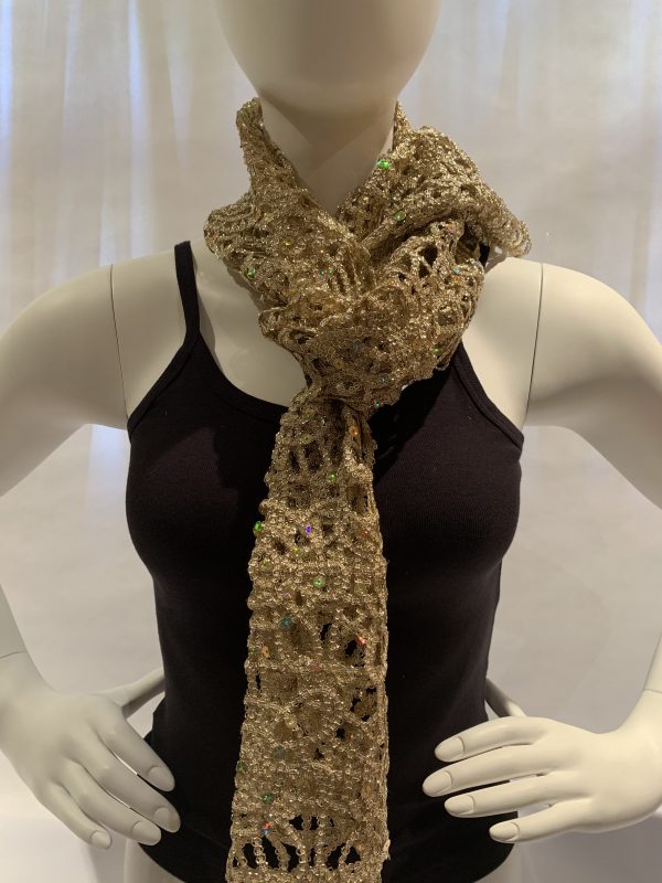 gold-open-weave-sequin-tied-scarf