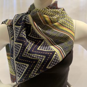 navy-white-yellow-geometric-draped-scarf