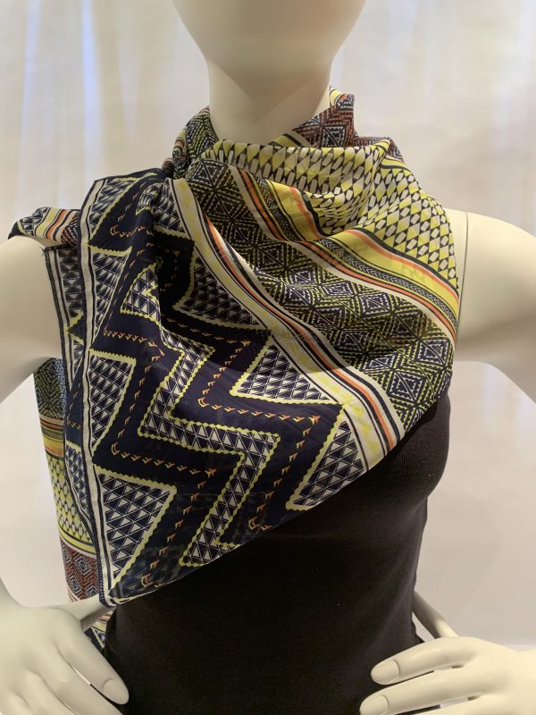 navy-white-yellow-geometric-draped-scarf