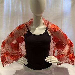 red-netting-3D-flowers-sequin-bolero-jacket