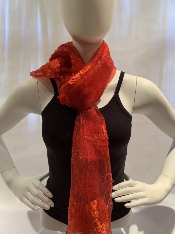 red-netting-3D-flowers-sequin-tied-scarf